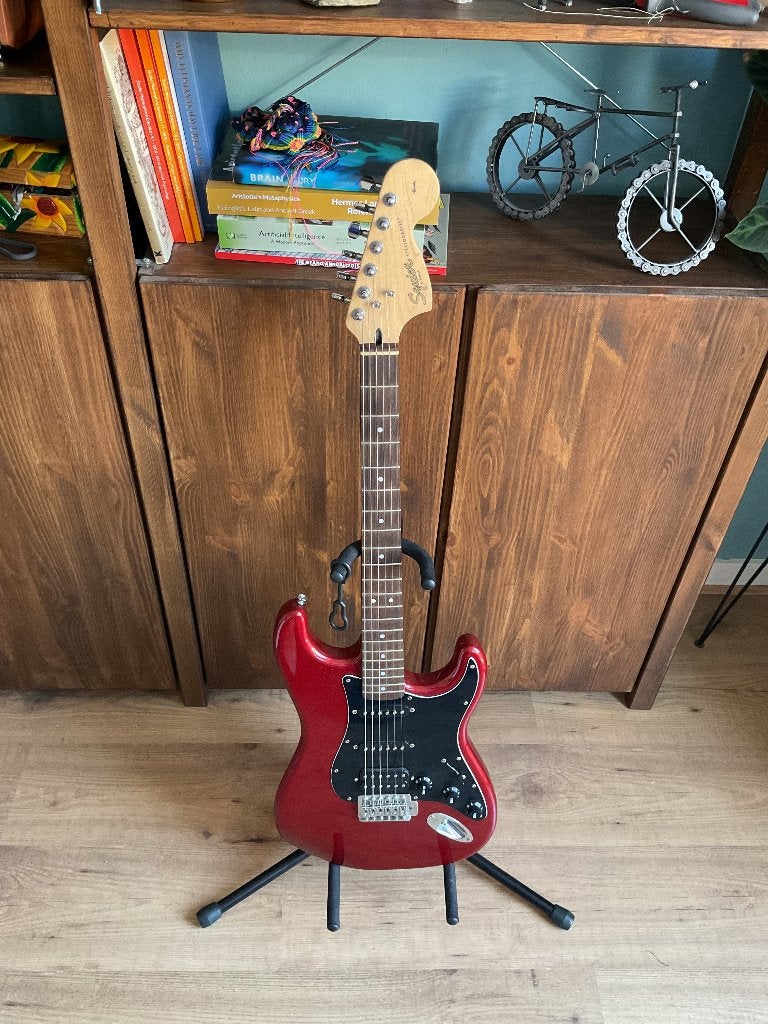 Squier Stratocaster Affinity HSS, Muziek en Instrumenten, Ophalen, Gebruikt, Solid body, Overige merken