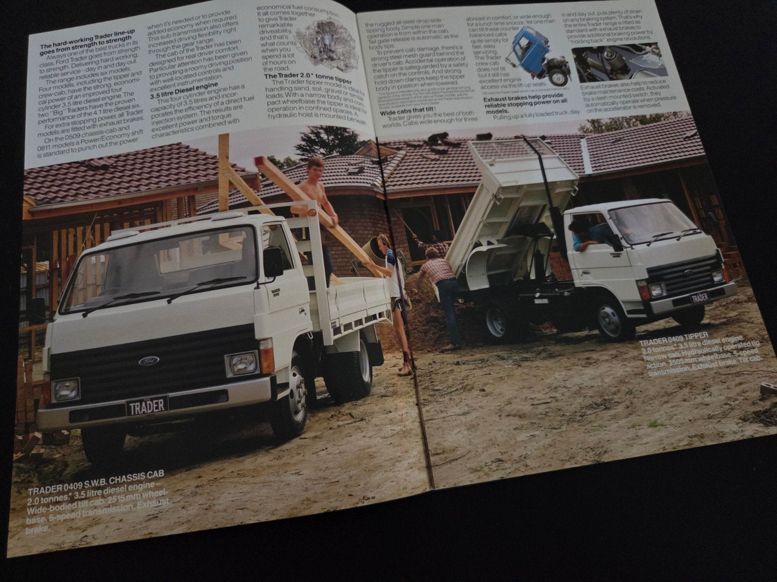 Brochure Ford Trader 1986 Australië, Ophalen of Verzenden, Zo goed als nieuw, Ford