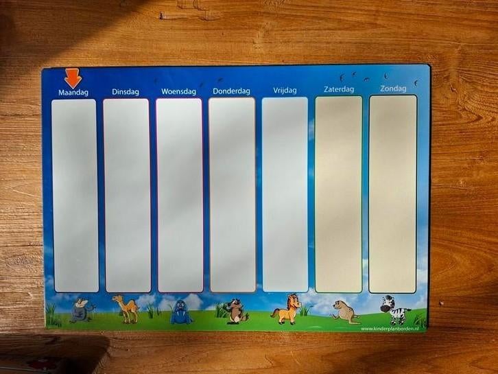 Kinderplanbord met 153 magneten, Ophalen, Gebruikt, Ontdekken