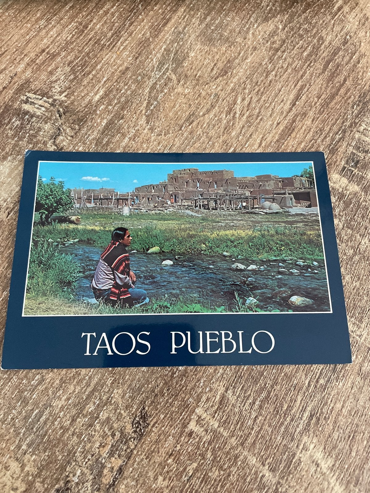 Ansichtkaart Taos Pueblo, New Mexico - Ongelopen, Ophalen of Verzenden, 1980 tot heden, Ongelopen, Gebouw