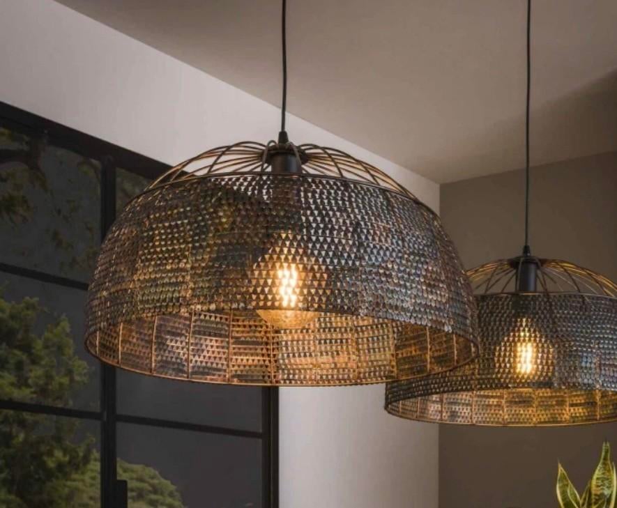 Hanglamp dubbel, Huis en Inrichting, Lampen | Hanglampen, Ophalen, Zo goed als nieuw, Minder dan 50 cm