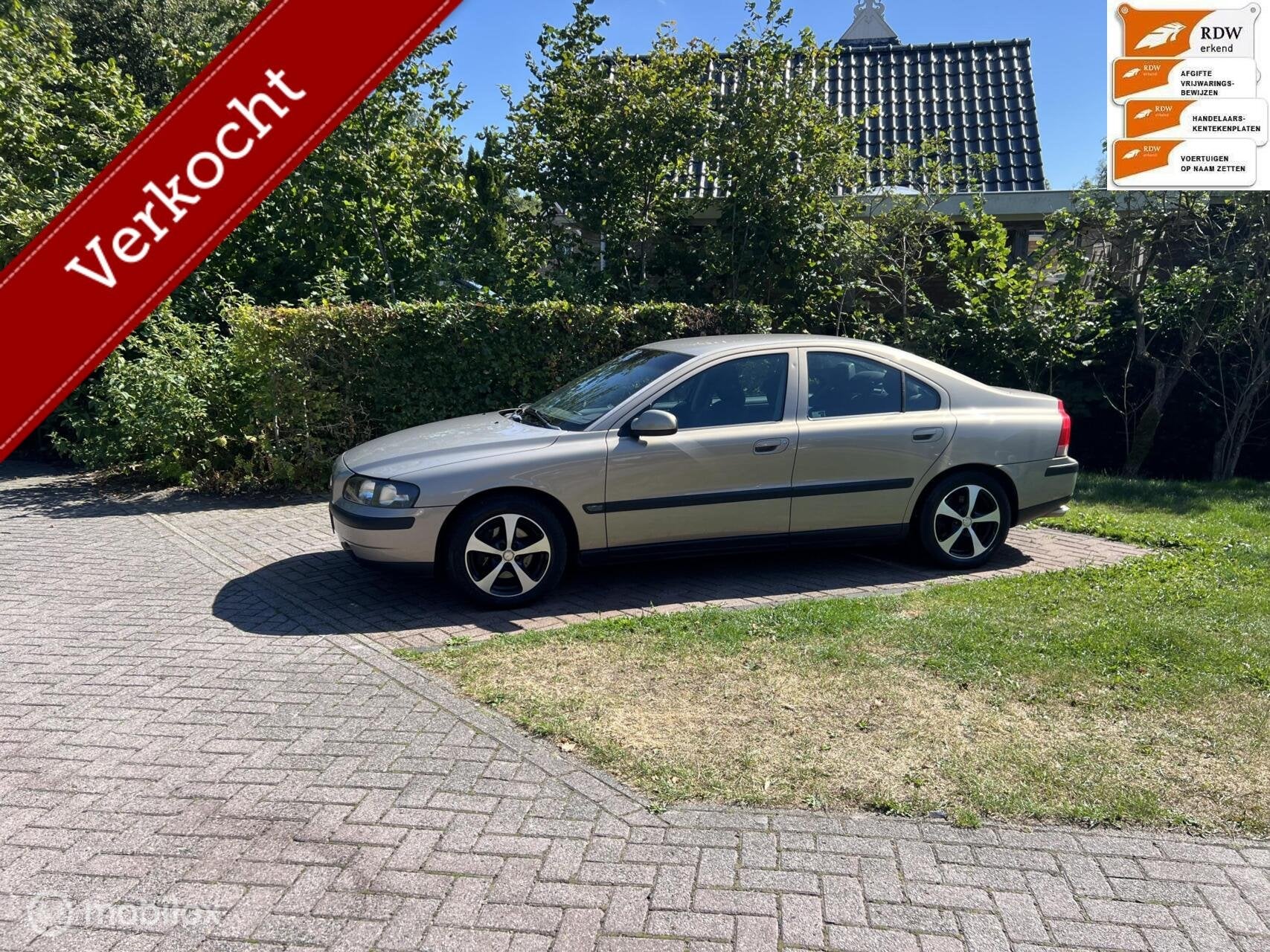 Sportieve Volvo S60 2.4 Edition LPG/G3 bj 2002, Auto's, Voorwielaandrijving, Gebruikt, S60, Beige