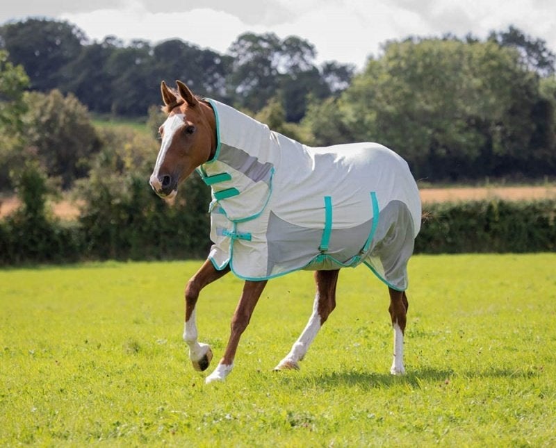 SHIRES Tempest Original UV werende zomer/vliegendeken mt 195, Full (L), Wit, Overige merken, Vliegendeken