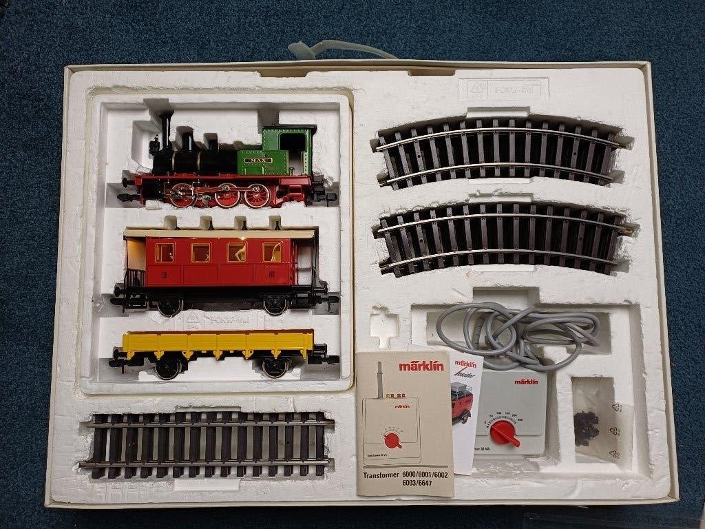 Marklin (5440) Maxi Spoor 1 (complete treinset)., Treinset, Gelijkstroom of Wisselstroom, Ophalen of Verzenden, Zo goed als nieuw
