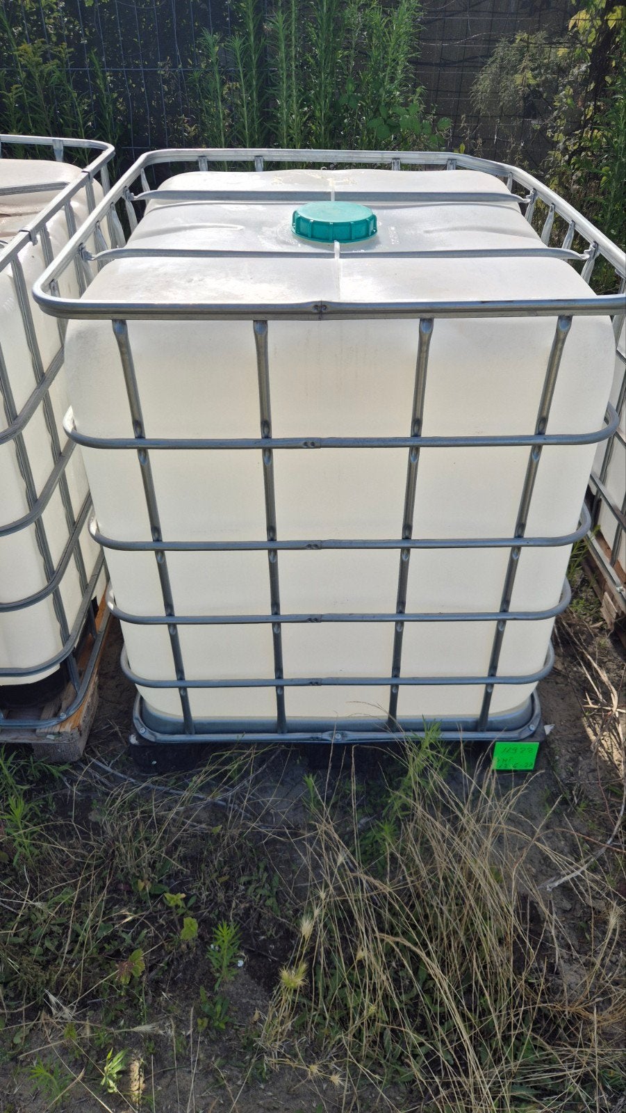 1000 liter IBC vat voor regenwateropvang, 150 liter of meer, Ophalen of Verzenden, Gebruikt, Kunststof