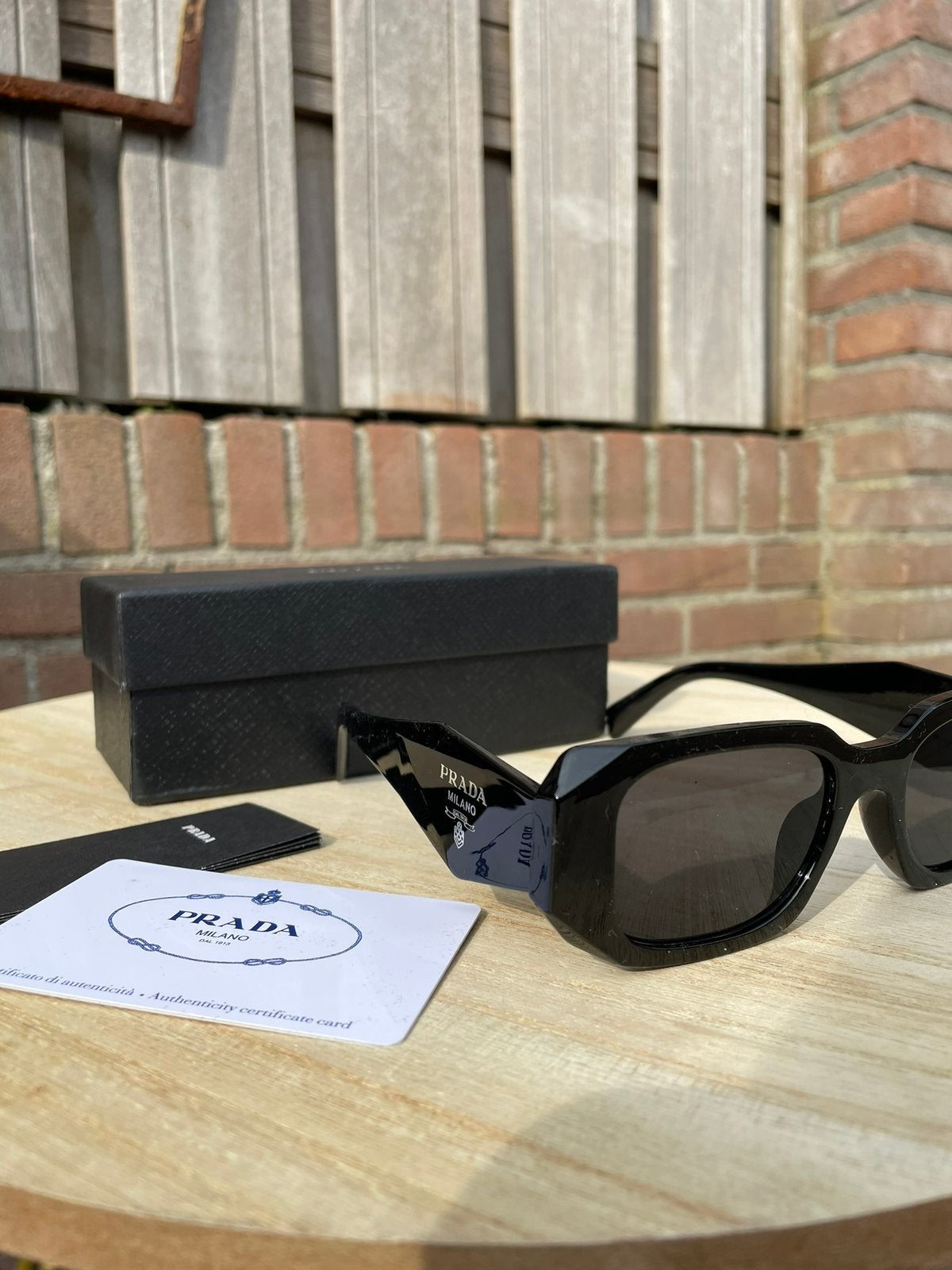 Prada zonnebril zwart, Zonnebril, Prada, Zwart, Nieuw