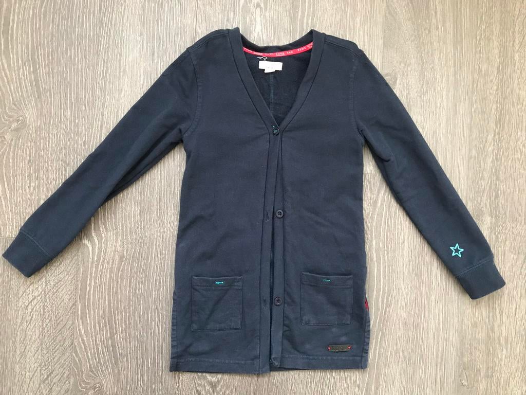 Meisjes vestje / vest / blazer donkerblauw Kiddo mt 110/116, Ophalen of Verzenden, Gebruikt, Meisje, Trui of Vest