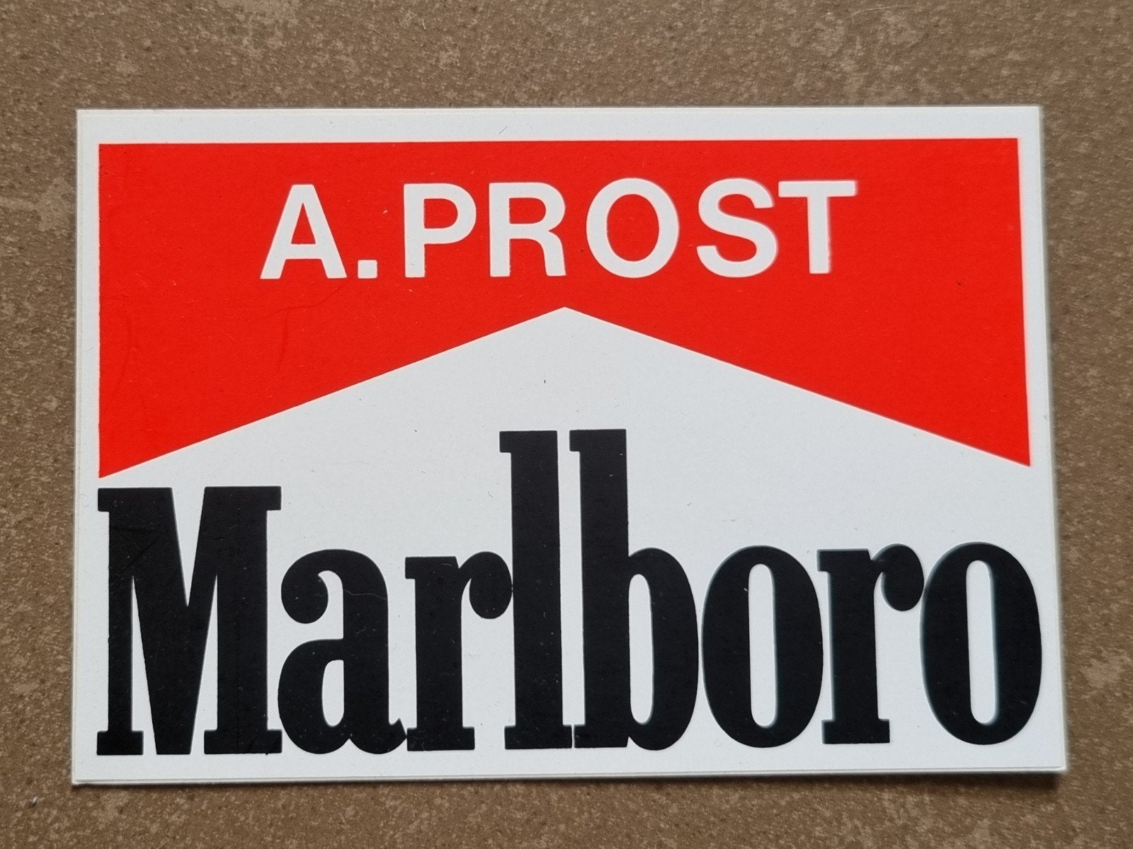 Sticker Marlboro, Alain Prost formule 1, Ophalen of Verzenden, Zo goed als nieuw, Sport