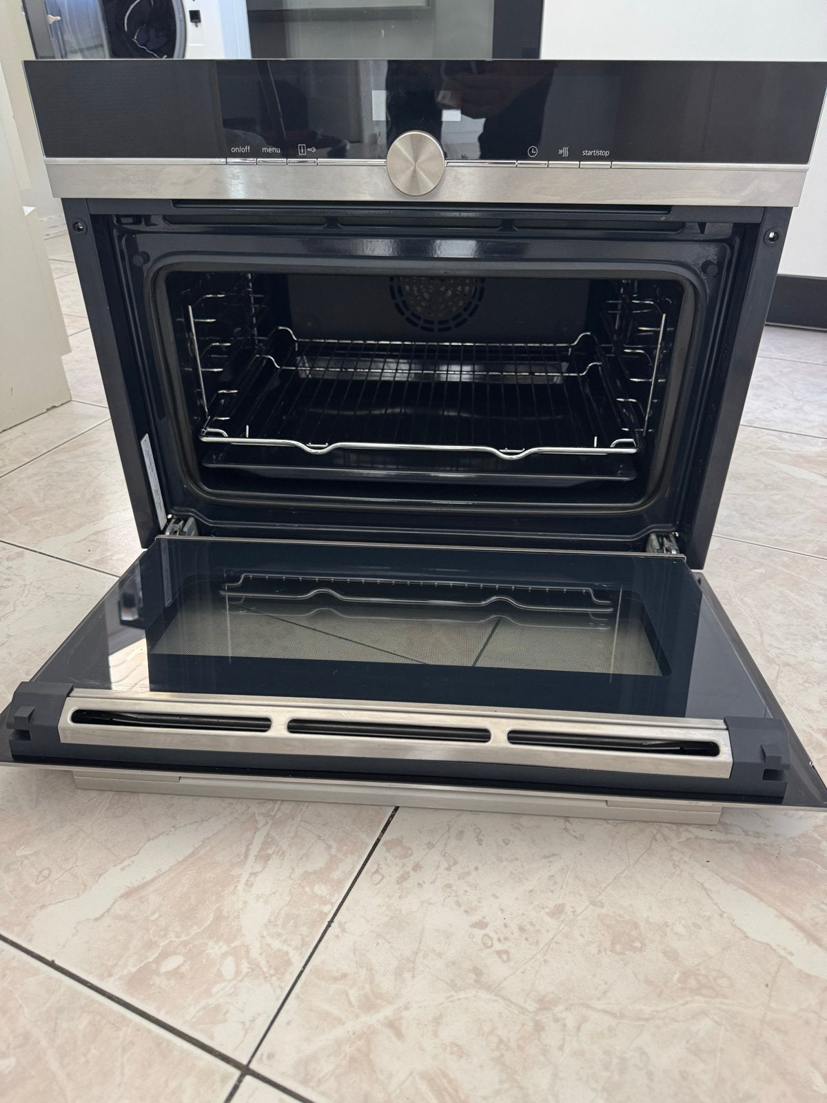 TE KOOP SIEMENS INBOUW  OVEN 45CM CB635GBS1, Ophalen, 45 tot 50 cm, Gebruikt, Oven