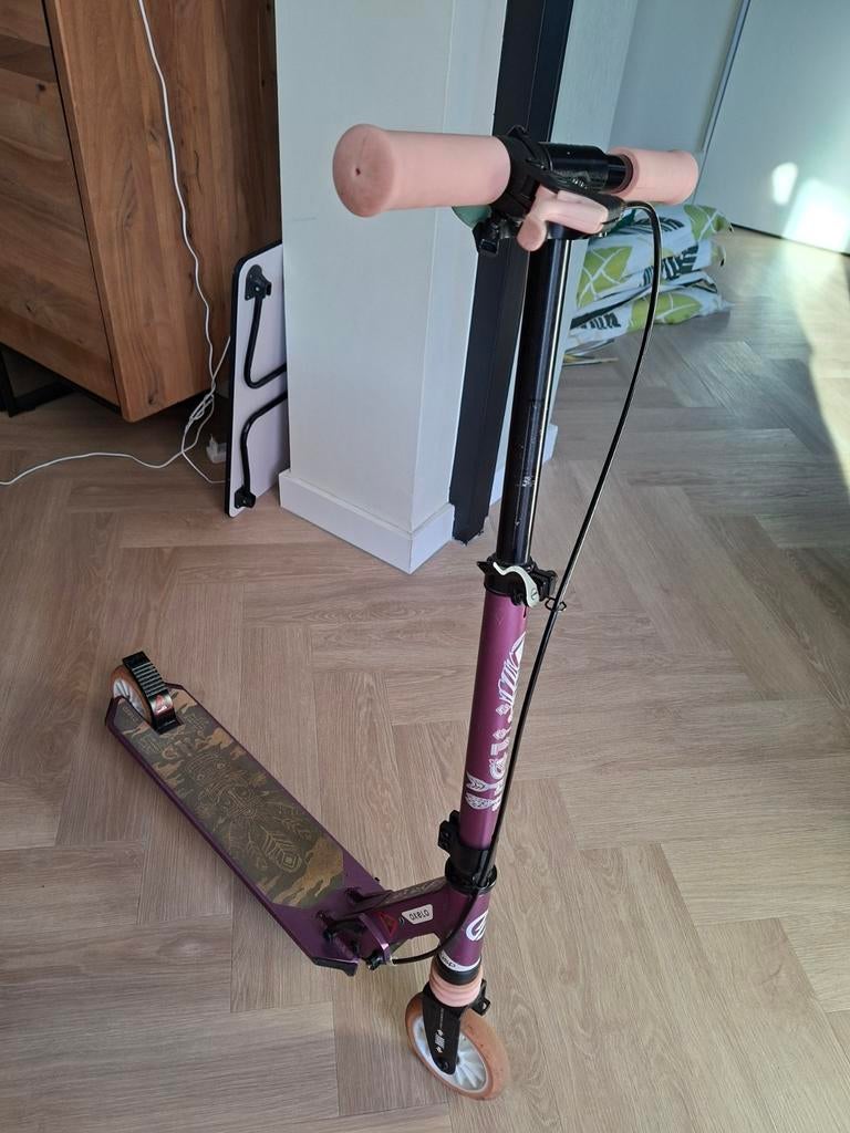 Oxelo step paars/roze, Ophalen of Verzenden, Gebruikt, Gewone step, Oxelo