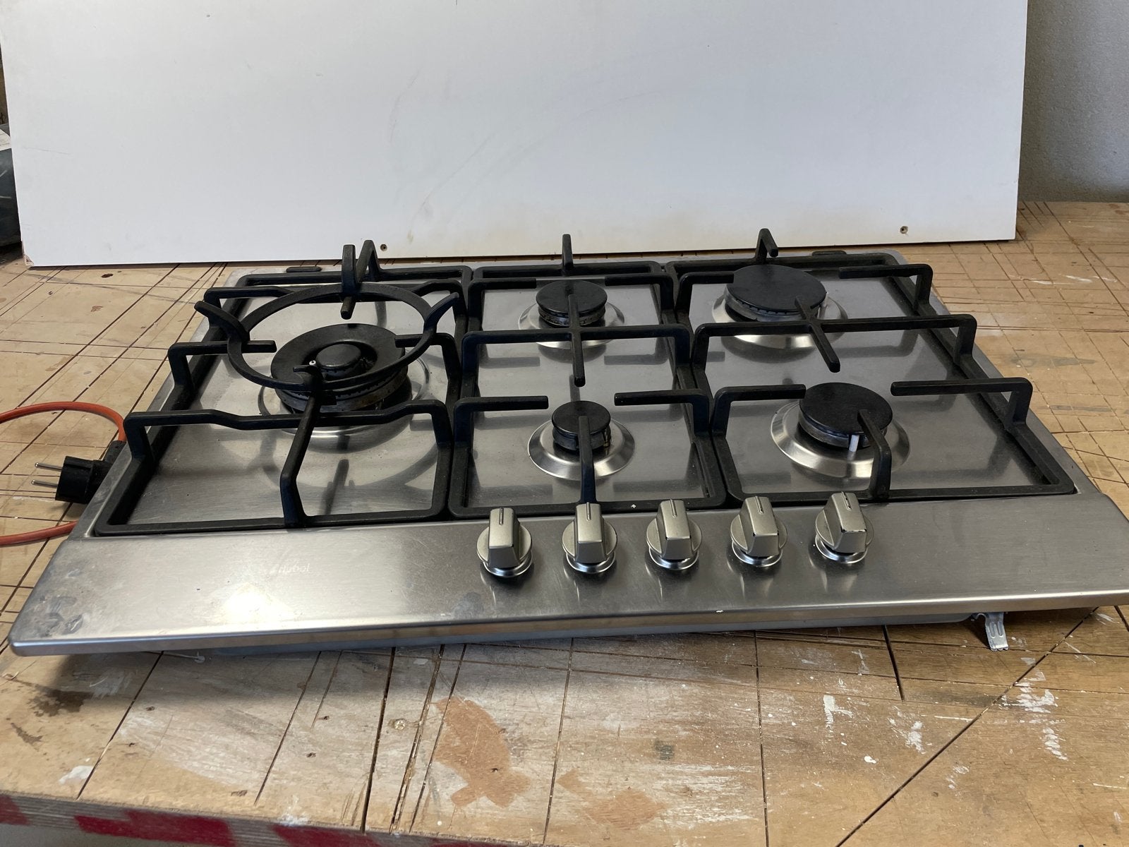 Whirlpool AKR 3291/IX Gasstel 5 Kookzones, Ophalen, Gebruikt, Gas, Vrijstaand