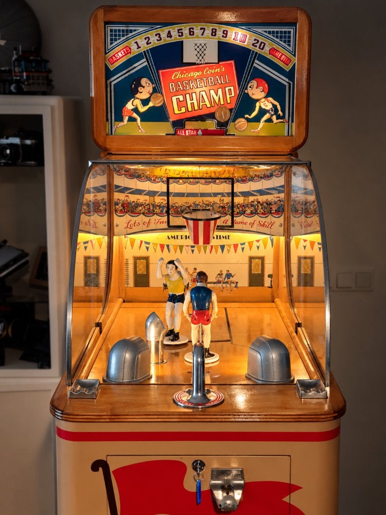Basketball Champ vintage EM arcade (Chicago Coin, 1947), Ophalen, Gebruikt