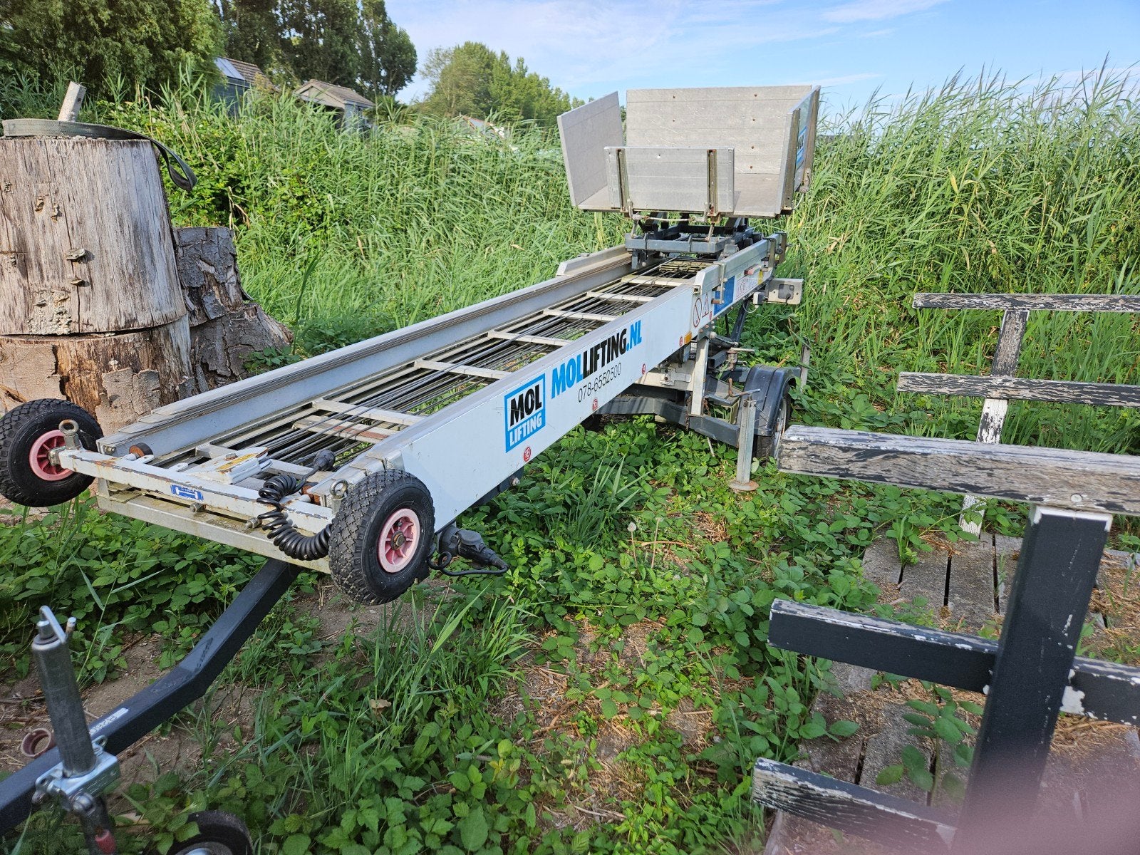 Mobiele ladderlift -Paus - Bouwjaar 2011, Zakelijke goederen, Machines en Bouw | Liften, Steigers en Ladders, Ophalen