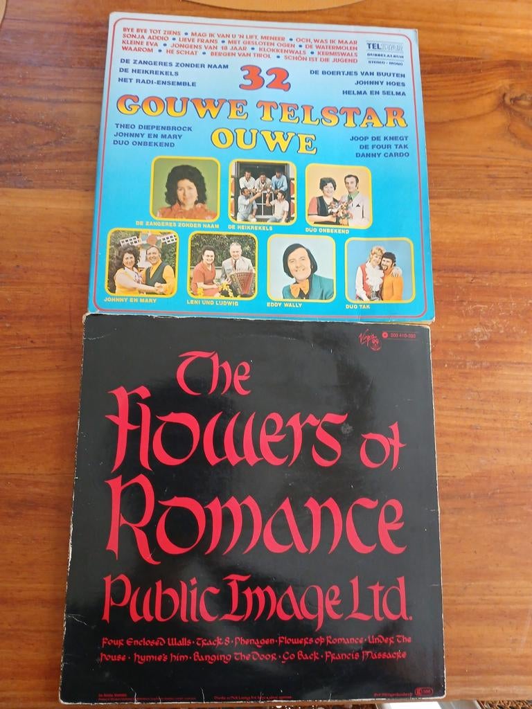 LP The Flowers of Romance & Gouwe Telstar 32 - Dubbel LP, Ophalen, 1980 - 1989, Gebruikt, 12 inch