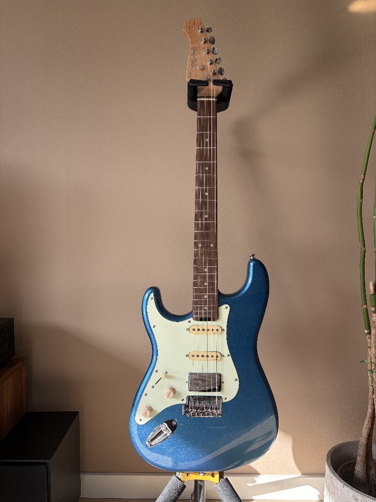 Harley Benton ST-Modern Plus linkshandig, Ophalen, Zo goed als nieuw, Solid body, Overige merken