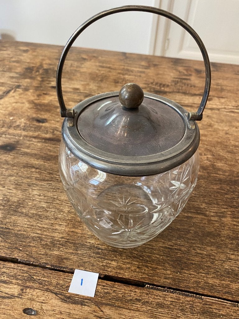 Brocante Engelse biscuit barrel Victoriaans/Edwardiaans tijd, Ophalen of Verzenden