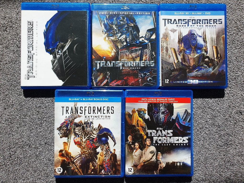 Transformers 1 t/m 5 (8 disc), Cd's en Dvd's, Ophalen of Verzenden, Zo goed als nieuw, Actie