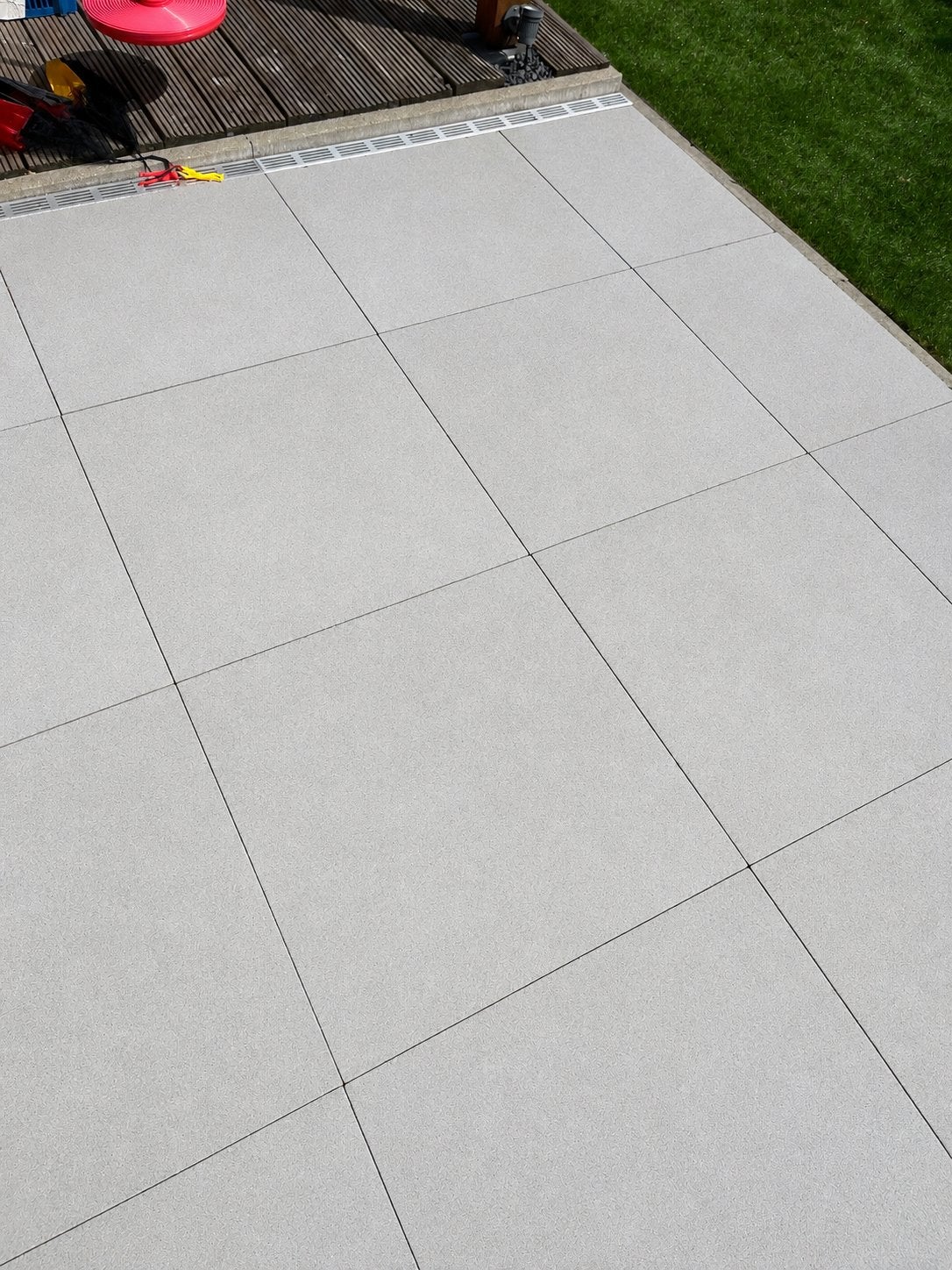8 hele beton tegels 60x60 grijs, Tuin en Terras, Ophalen, Gebruikt, 10 m² of meer, Beton