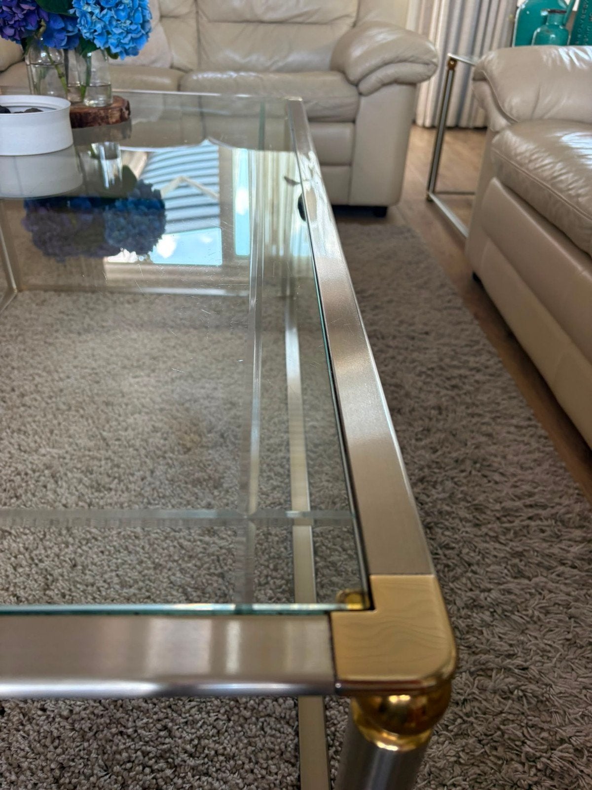 AANBIEDING!salontafel + hoektafel!, Ophalen, 50 tot 100 cm, 50 tot 100 cm, Rechthoekig