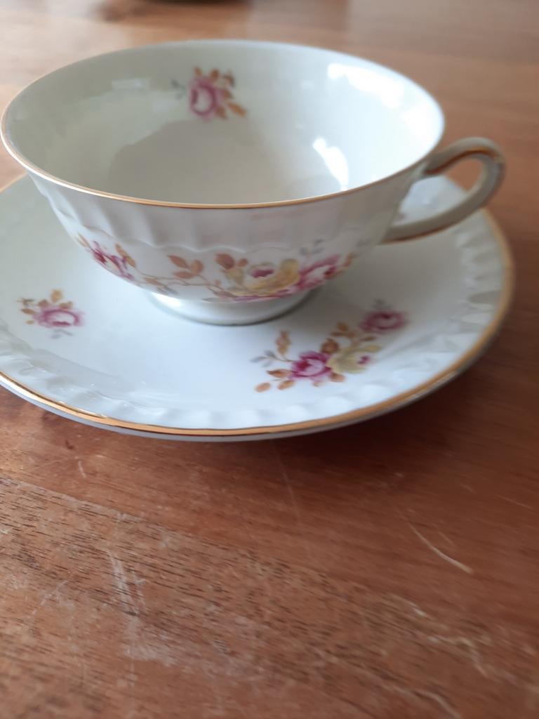 Antiek servies
kop en schotel
Mosa porselein, Ophalen of Verzenden