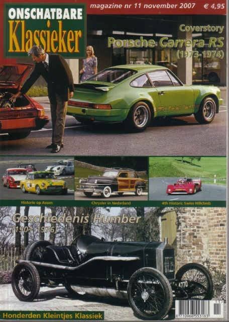 OK 11 2007 : Porsche 911 Carrera RS - Chrysler - Humber, Ophalen of Verzenden, Gelezen, Algemeen