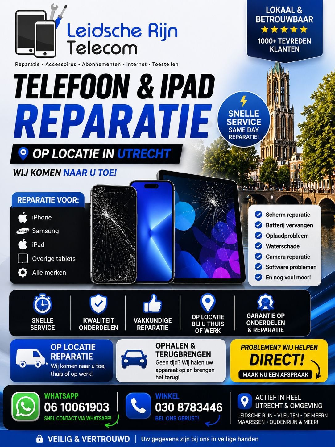 Reparatie op locatie, Ophalen, Zo goed als nieuw