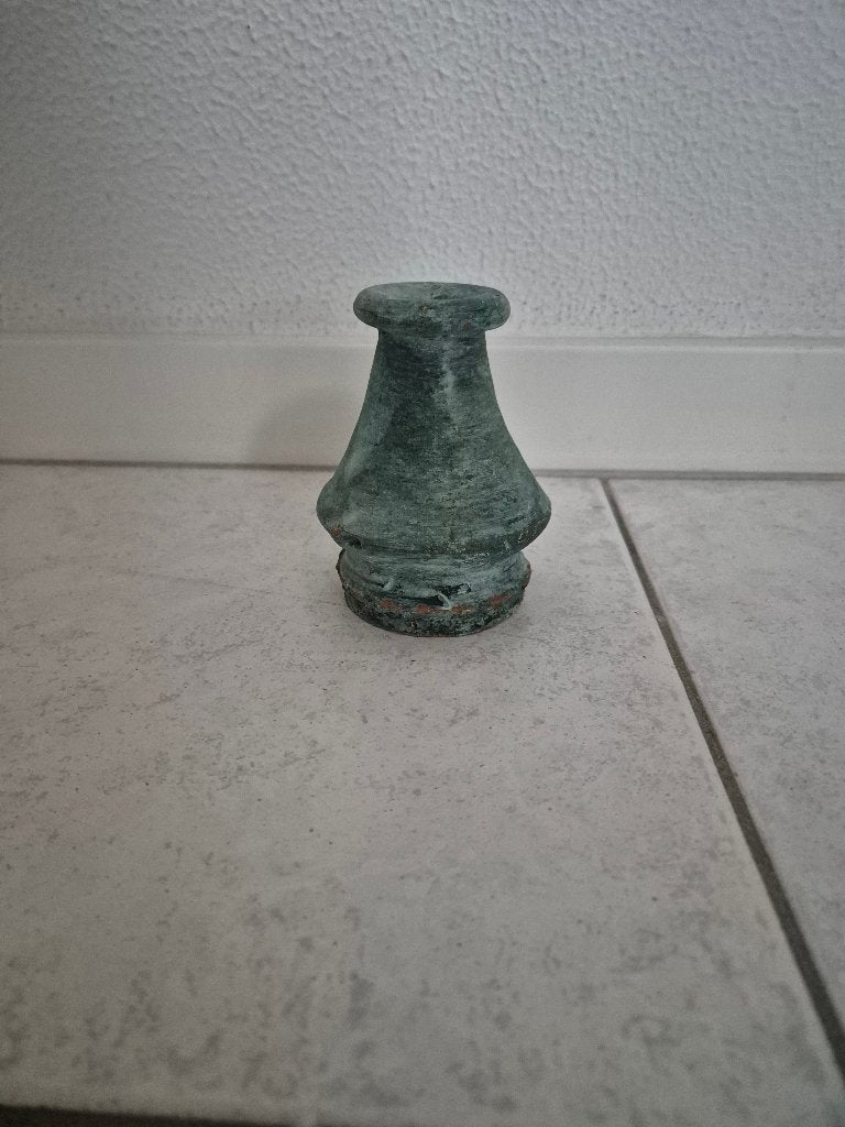 Groen (sier)vaasje hoogte 10 cm, Ophalen of Verzenden, Zo goed als nieuw