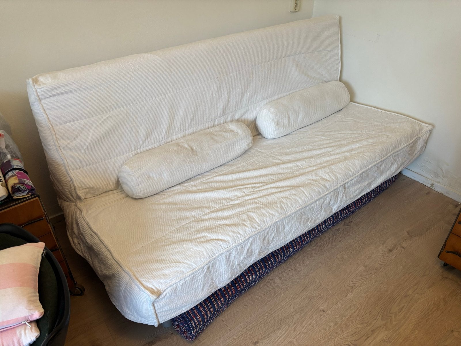 IKEA Beddinge Slaapbank 1.40m met opslag en kussens, Huis en Inrichting, Slaapkamer | Slaapbanken, Ophalen, Gebruikt, Tweepersoons