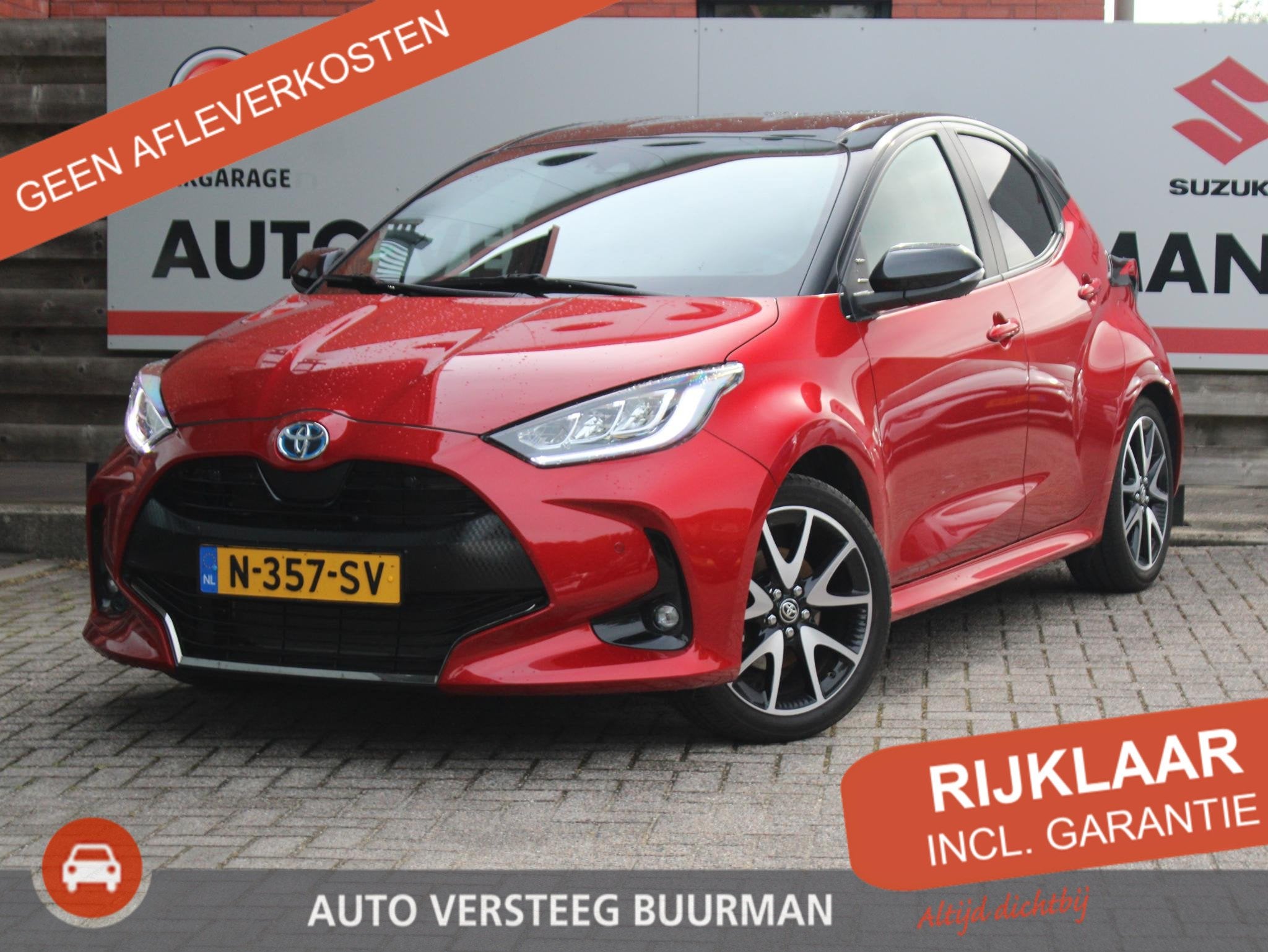 Toyota Yaris 1.5 Hybrid Executive Halflederen bekleding, Key, 12 maanden, 450 kg, Euro 6, 49 €/maand