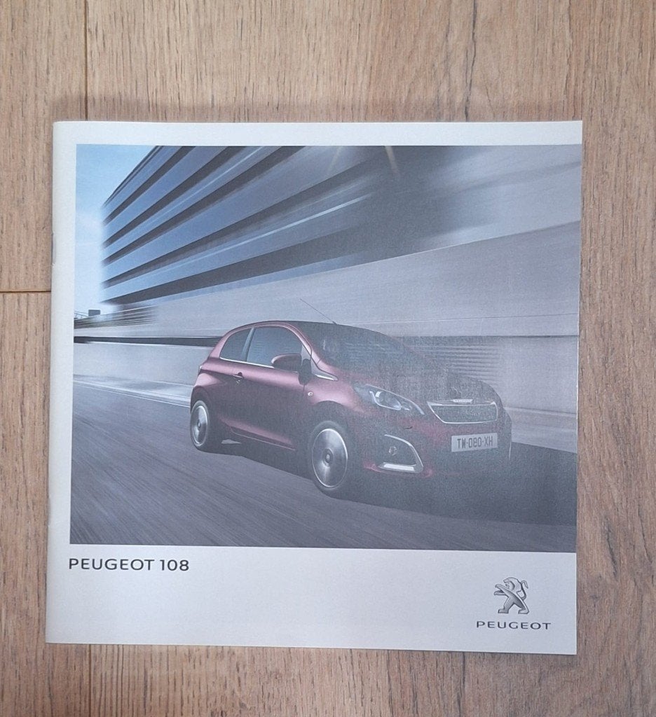 Peugeot 108 folder 2017, Ophalen of Verzenden