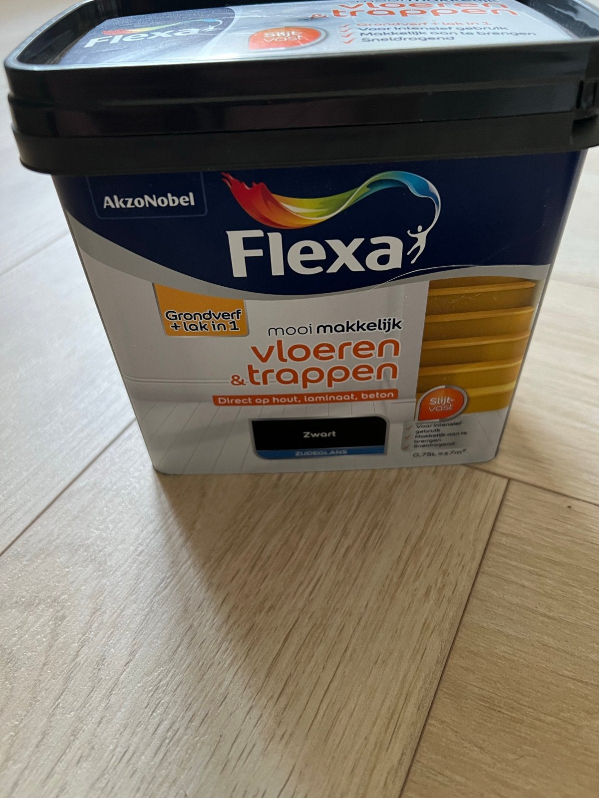 Flexa Mooi Makkelijk Vloeren & Trappen Verf Zwart ongebruikt, Ophalen, Zwart, Nieuw, Verf