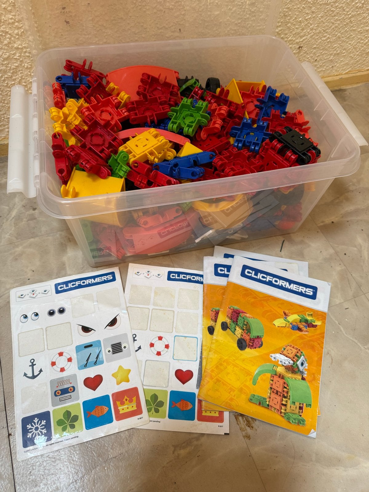 Clickformers - Grote verzameling met boekjes en stickers, Kinderen en Baby's, Speelgoed | Bouwstenen, Ophalen of Verzenden, Zo goed als nieuw