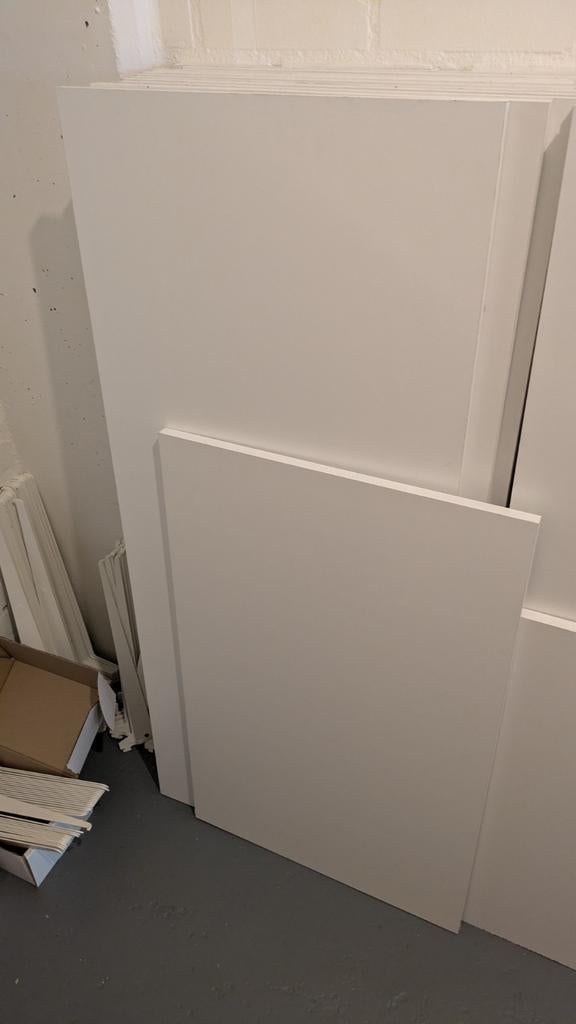 3 stuks Meubelpaneel - wit - 80x50cm - 18mm, Ophalen, Gebruikt
