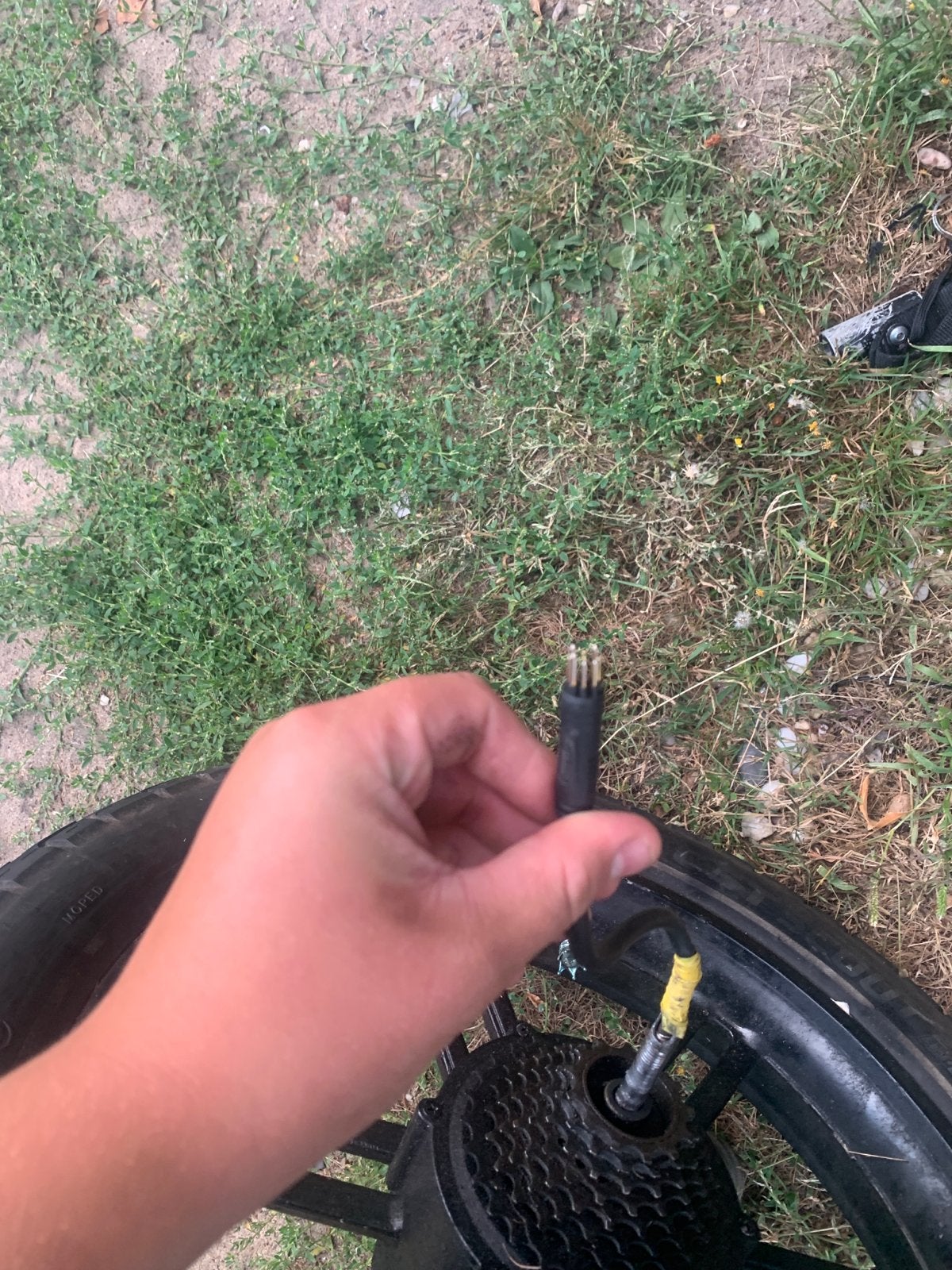 Elektrische fiets achterwiel met motor en band, Gebruikt, Aluminium, Ophalen, Elektrische fiets