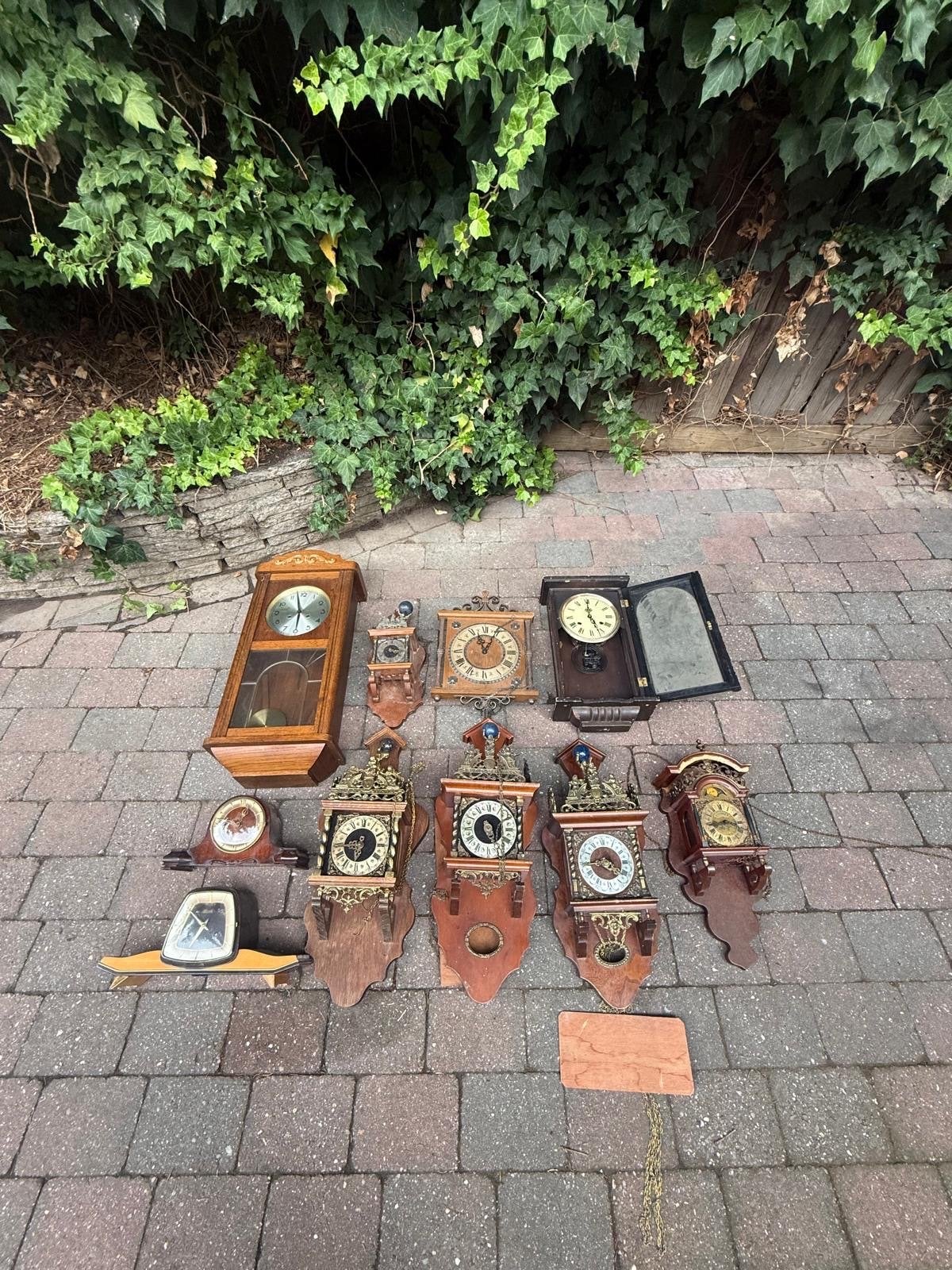 Collectie antieke en vintage wandklokken, Antiek en Kunst, Antiek | Klokken, Ophalen of Verzenden