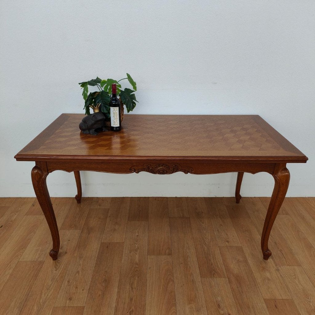 Vintage landelijke eettafel eetkamertafel uitschuifbaar 213, Valkenswaard, Gebruikt, Info@flashbackfurniture.nl, Eikenhout