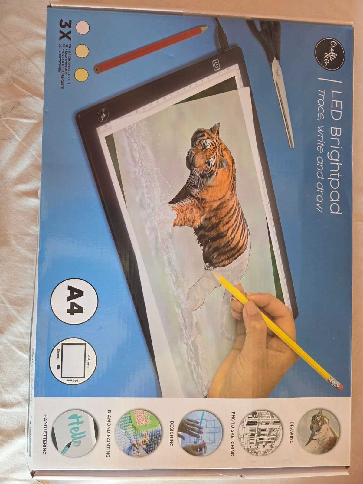 LED Brightpad A3 - Lichtbak voor tekenen & diamond painting, Ophalen of Verzenden, Nieuw, Overige typen