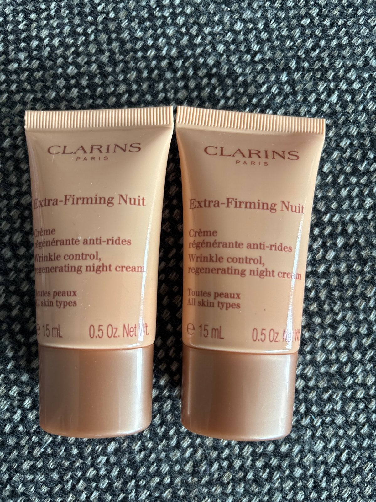 CLARINS Extra-Firming Nuit Nachtcrème (2x 15ml), Verzenden, Nieuw, Gehele gezicht, Verzorging
