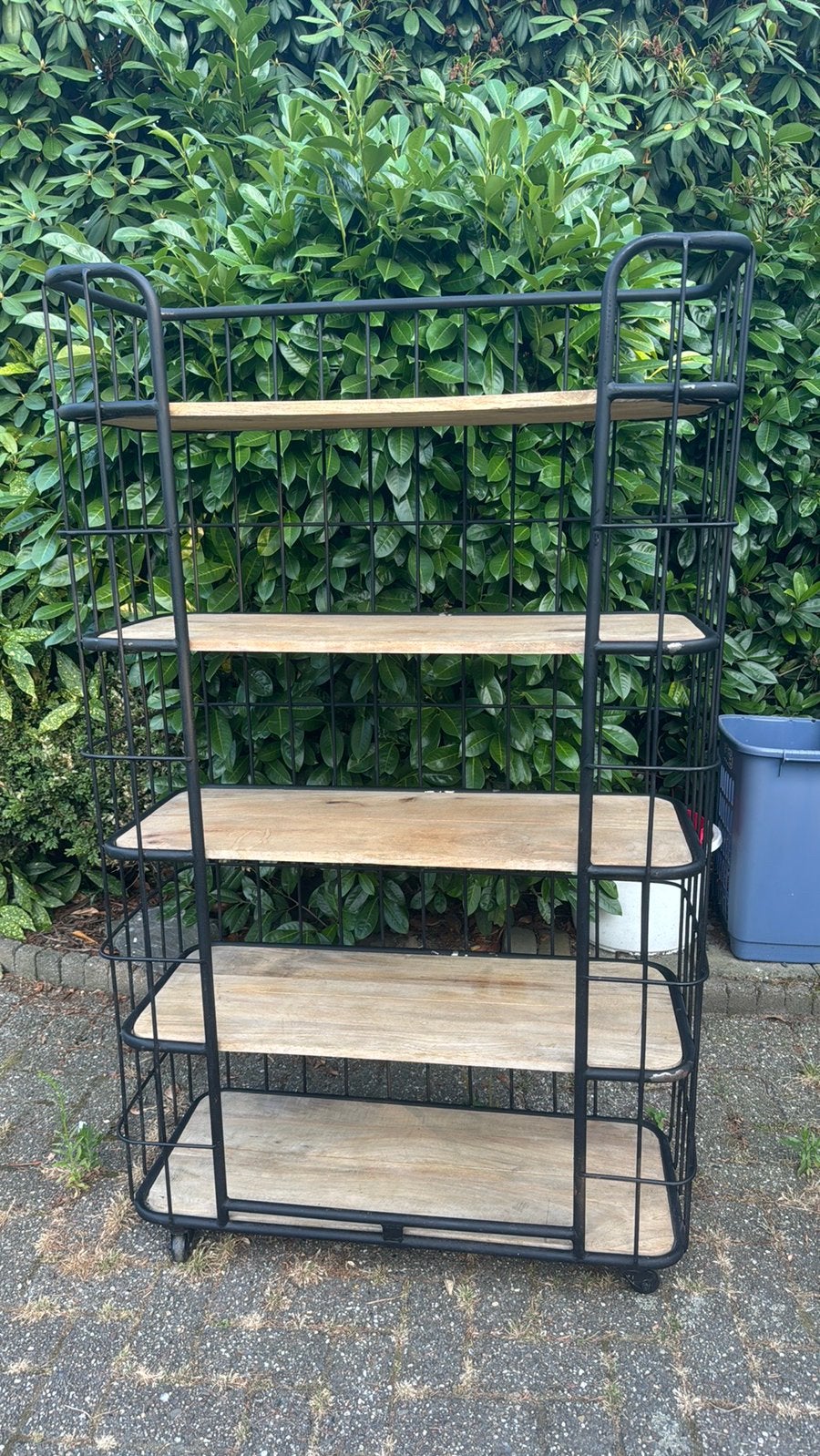 Verrijdbaar wandrek roomdivider opbergrek, Ophalen, Zo goed als nieuw, Minder dan 150 cm, 150 tot 200 cm