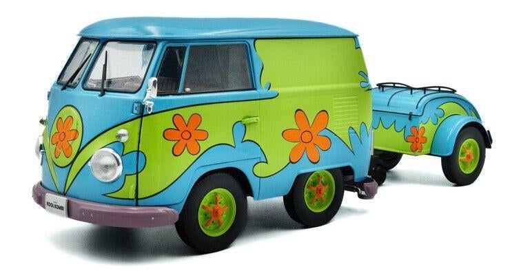 VW T1 Kool Kombi + aanhanger Ghosthunters Machine '24, Solido, Solido, Rue de L' Ecusson 2, 56120 Josselin France, Nieuw