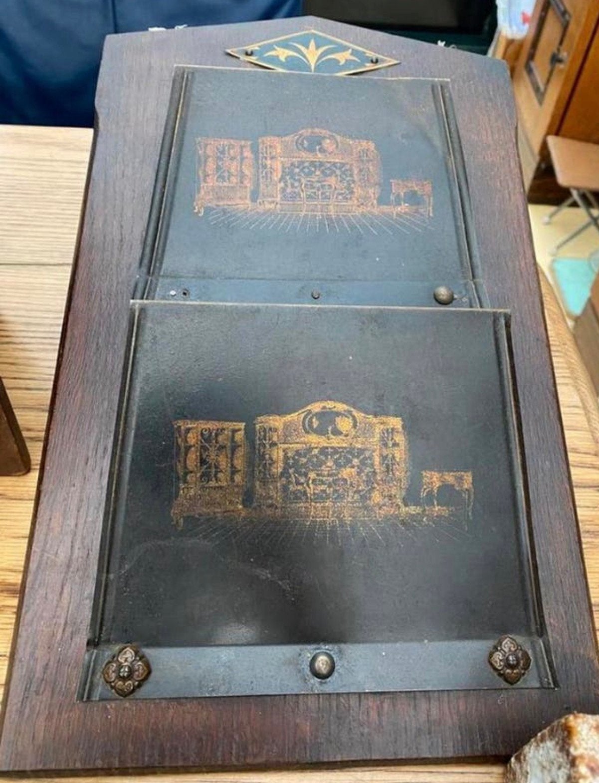Kranten / Couranten, Post bak met 2 - vakken ja.50 Handm, Ophalen of Verzenden