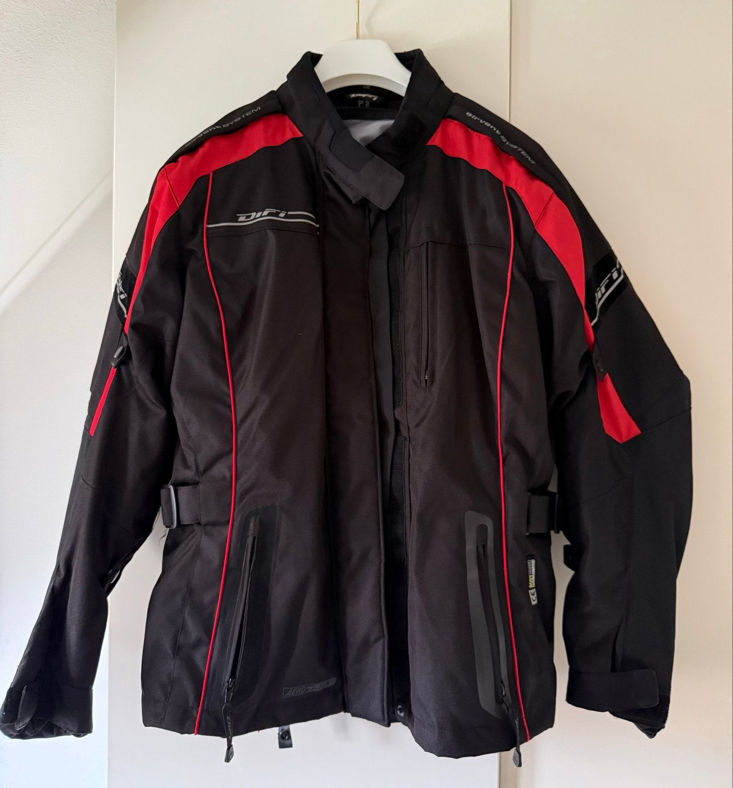 Difi motoroutfit dames met systeemhelm - Zo goed als nieuw, Motoren, Ophalen of Verzenden, Tweedehands, Dames, Jas | textiel