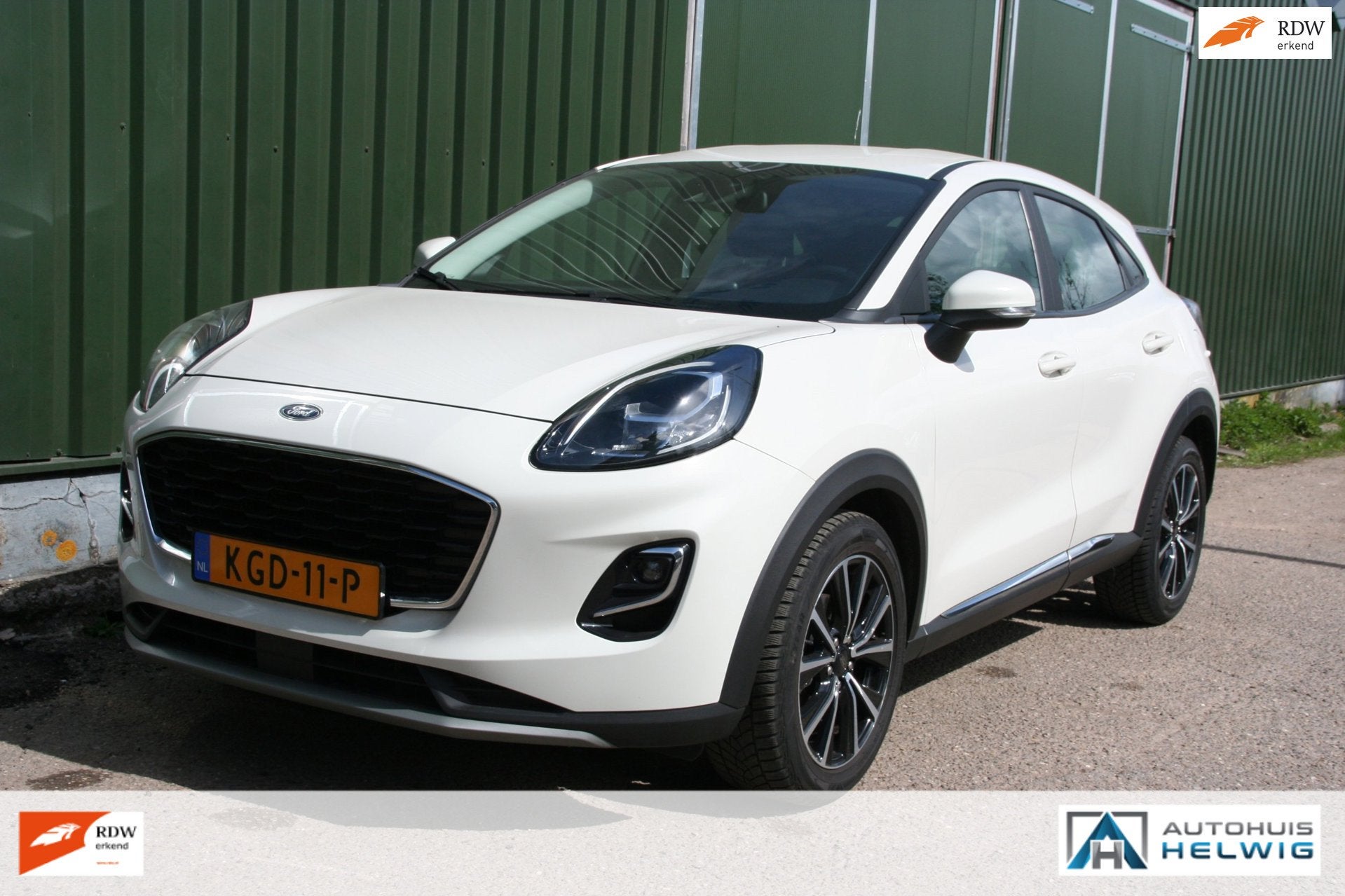 Ford PUMA 1.0 EcoBoost Hybrid Titanium, AIRCO, NAVIGATIE, CR, Voorwielaandrijving, Wit, Bedrijf, Hybride Elektrisch/Benzine