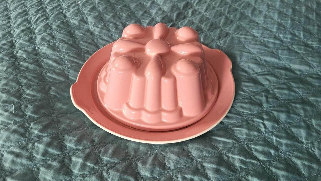 Puddingschaal 1L roze, Ophalen of Verzenden