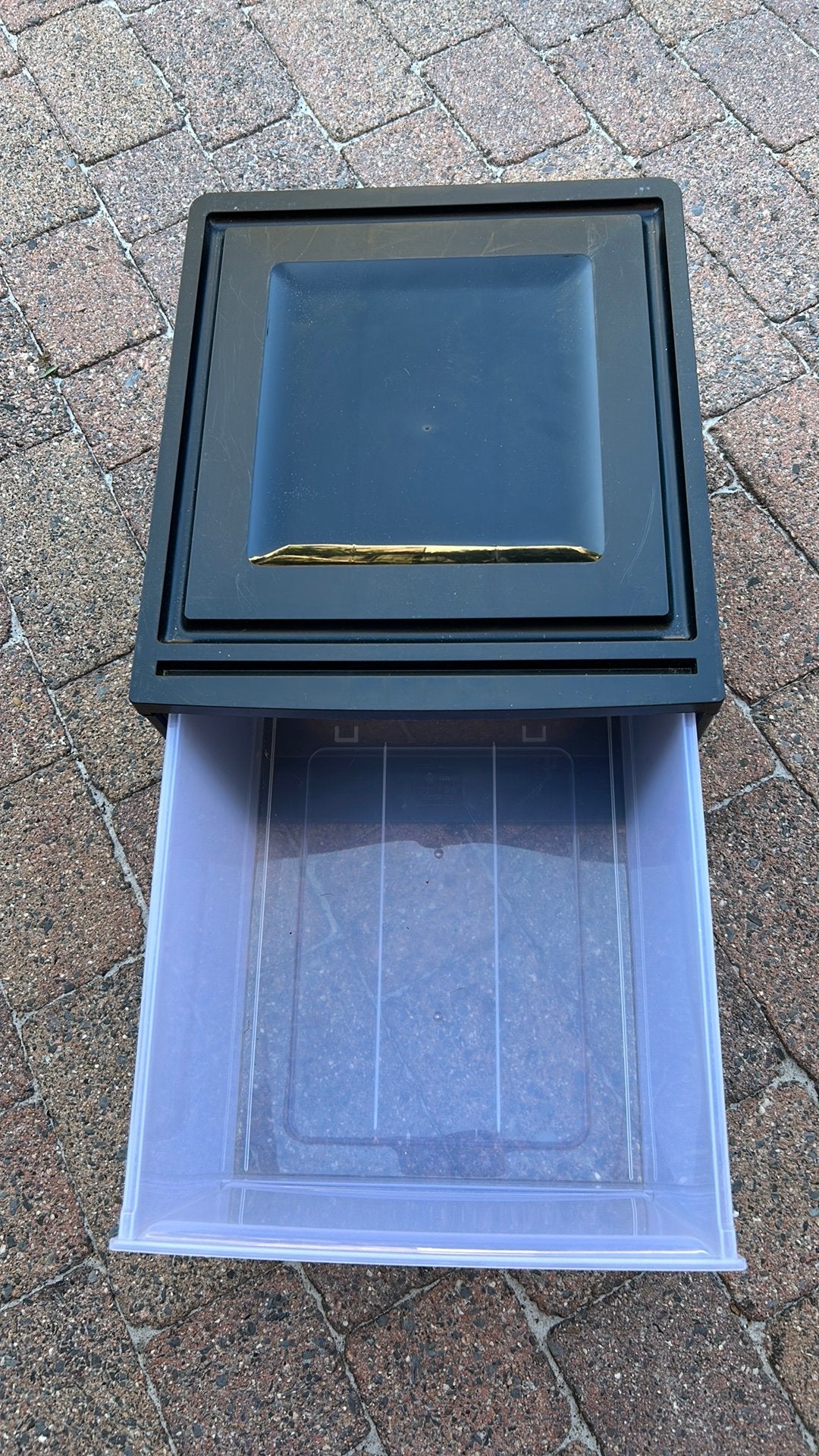 4. Opbergboxen stapelbaar, Ophalen, Zo goed als nieuw, Minder dan 80 cm