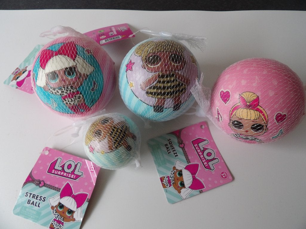nieuw L.O.L 3x grote squeeze bal + 1x stressbal, Ophalen of Verzenden, Nieuw, Jongen of Meisje
