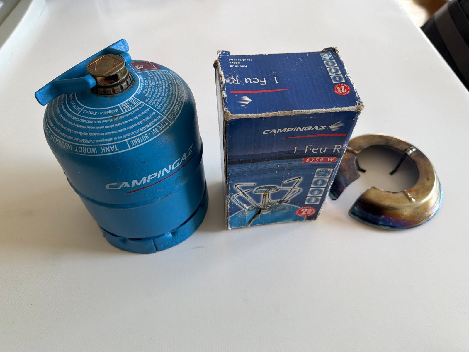 Campingaz brander en gasfles - Ideaal voor kamperen, Caravans en Kamperen, Kampeeraccessoires, Ophalen of Verzenden, Gebruikt