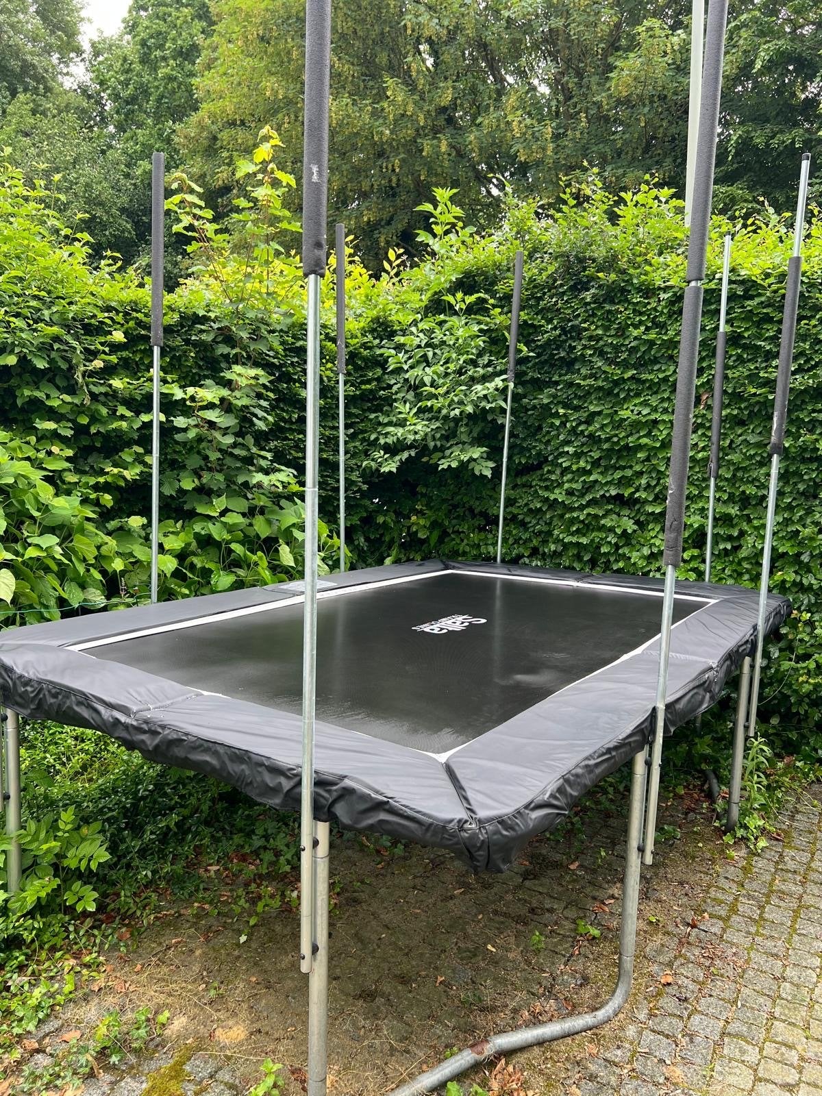 Salta trampoline met net, zwart, Ophalen, Gebruikt