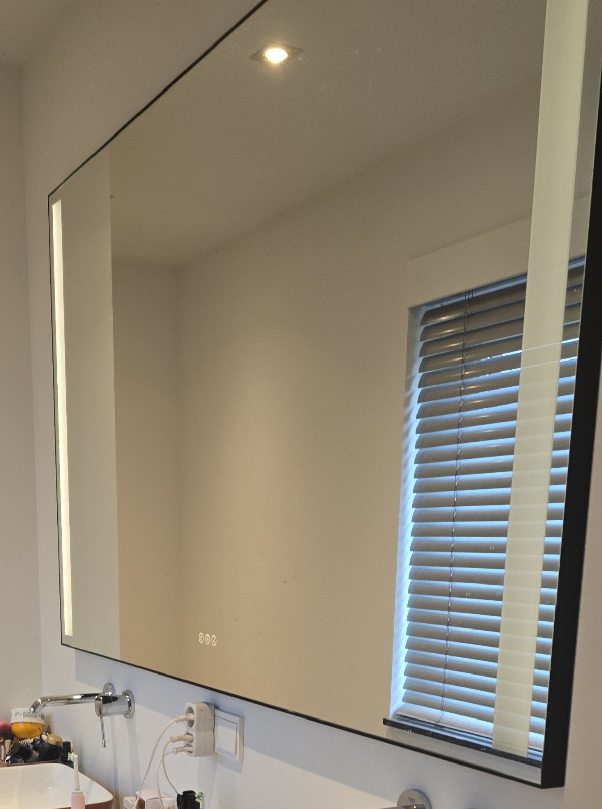 Badkamer spiegel met verlichting, Ophalen, Minder dan 25 cm, Minder dan 100 cm, 150 tot 200 cm