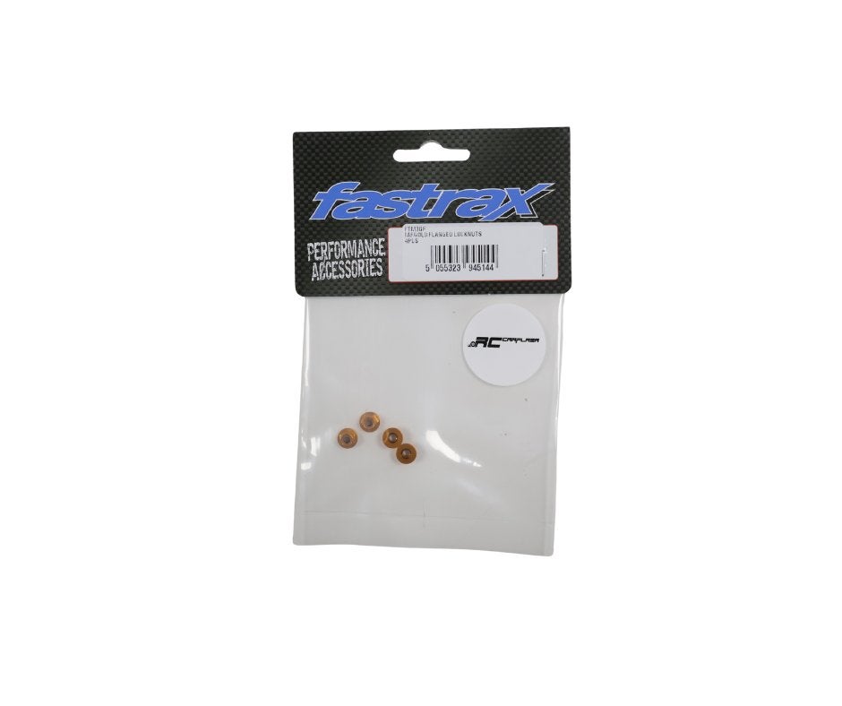FASTRAX M3 GOLD FLANGED LOCKNUTS 4PCS FTM3GF, Ophalen of Verzenden, Nieuw, Overige schalen, Onderdeel